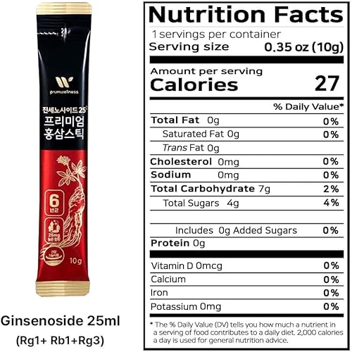 Miniatura 7 de K-Herb Palitos de ginseng rojo coreano  Palitos de ginseng rojo premium  Palitos portátiles líquidos con extracto de ginseng rojo coreano sin