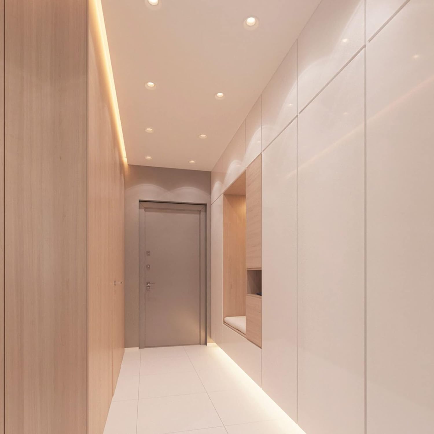 FTL 12-Pack BR20 LED Bulb Dimmable, 3000K Warm White, 7W 750lm 50W/60W Equivalent R20 Indoor Flood Light Bulbs for Can Lighting, Recessed Lighting