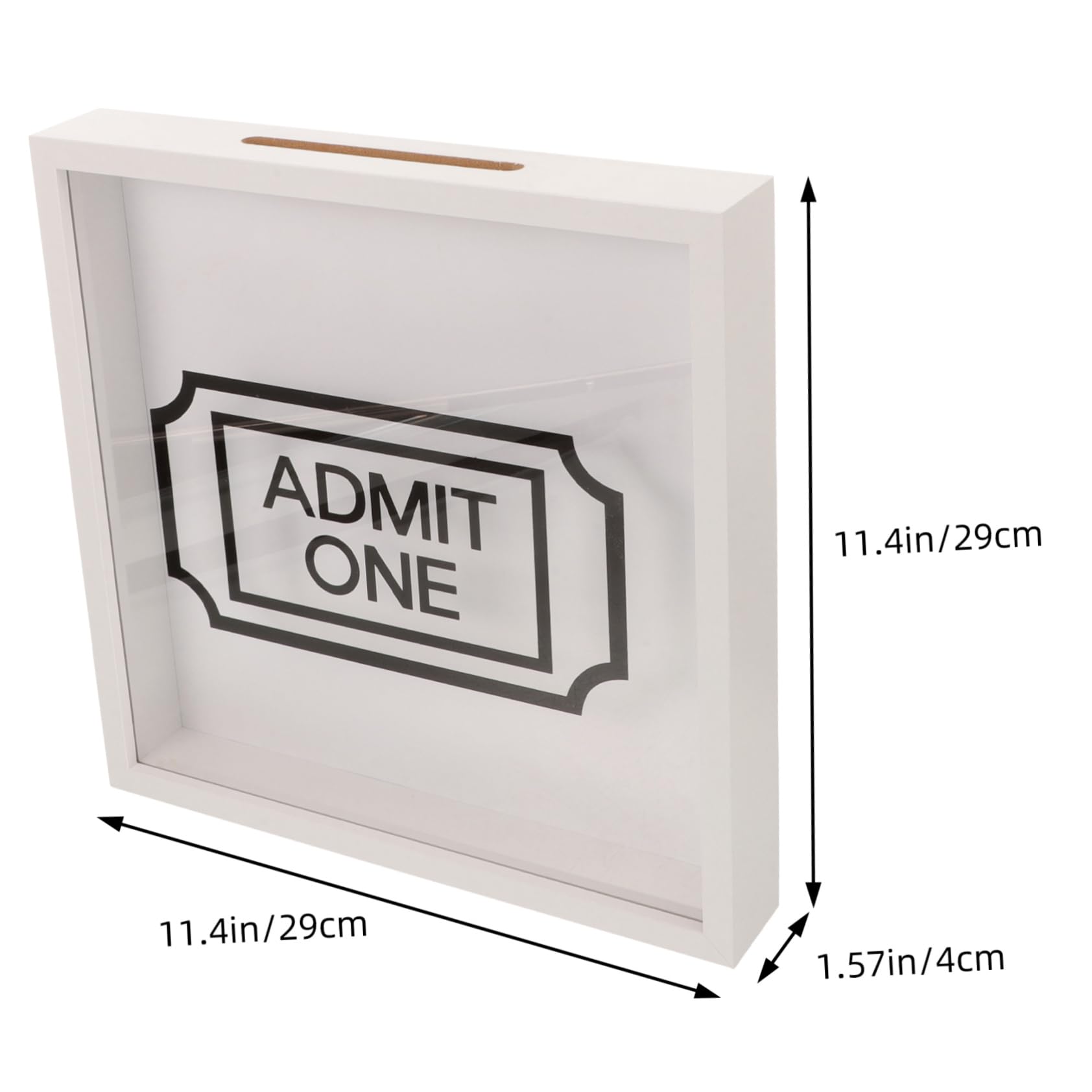Alipis Acryl Holzbox mit Abnehmbaren Fächern Aufbewahrungsbox für Rezepte und Tickets Vielseitig Einsetzbar