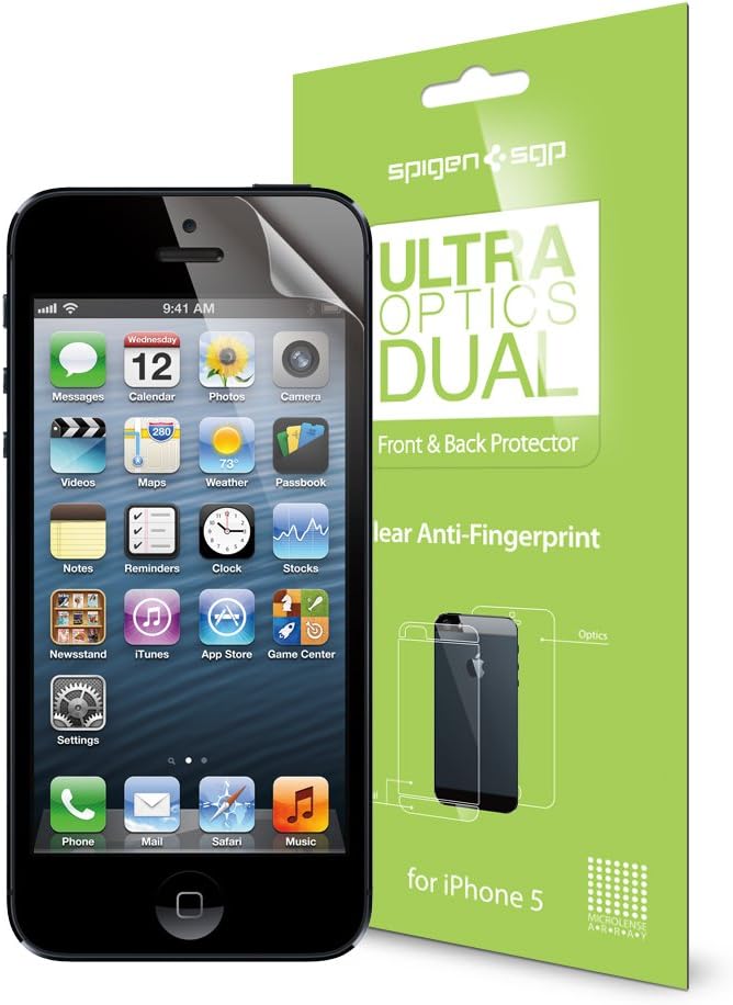 Spigen Ultra Optics Dual iPhone 5S Screen Protector for iPhone 5/5S - Ultra Optics Dual
