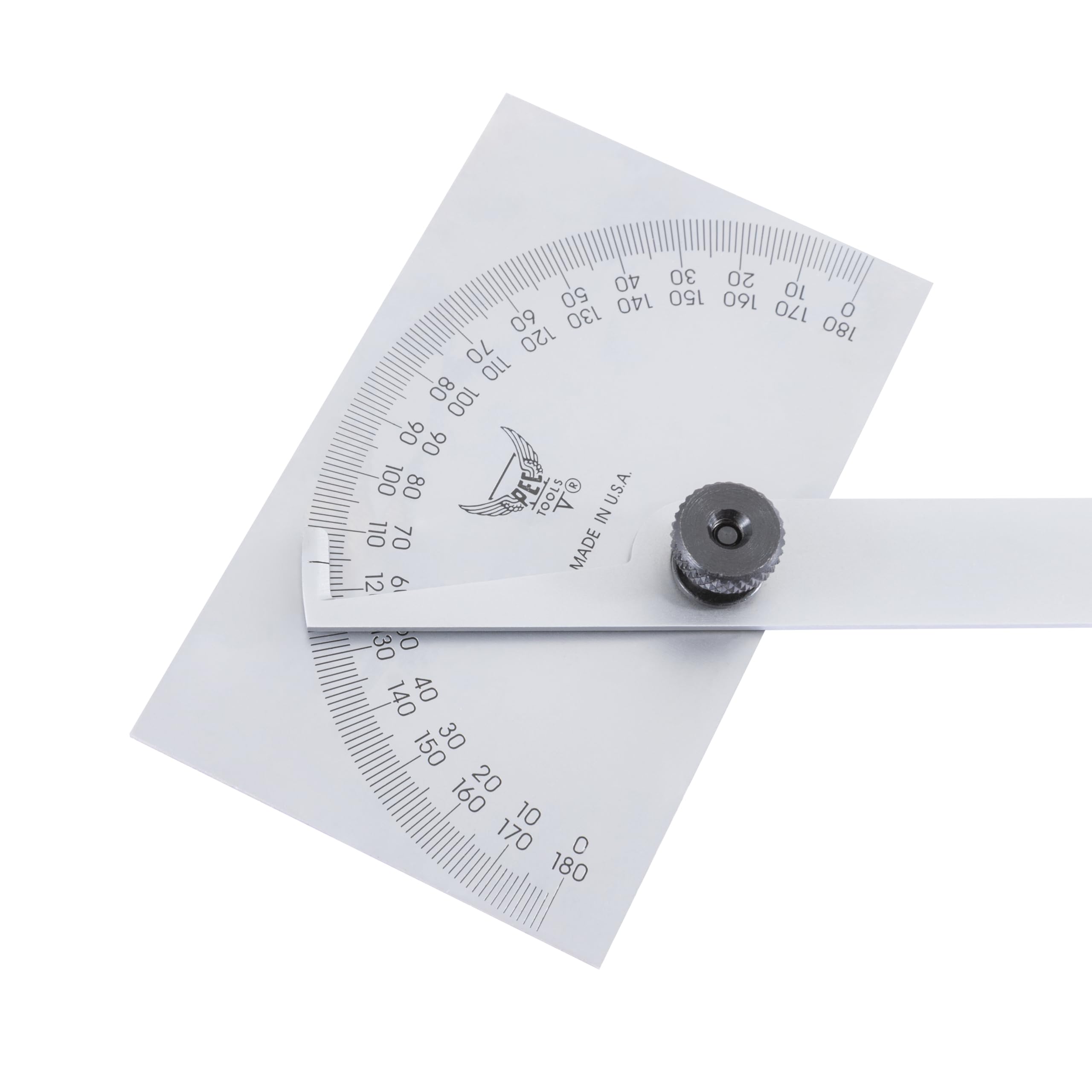 PEC Tools Stainless Steel Angle Protractor - USA Made -3 PEC Tools Stainless Steel Angle Protractor - USA Made -3