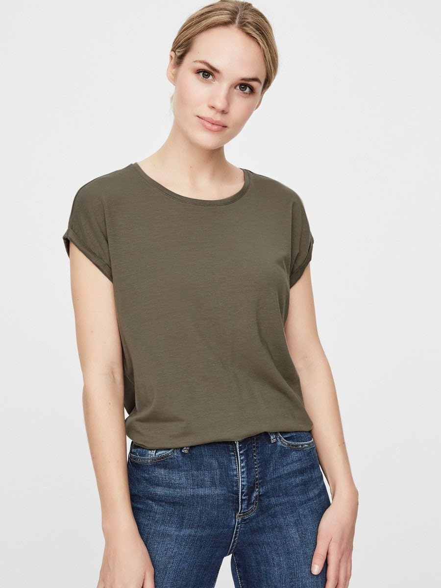 VERO MODA Damen Vmava Plain Ss Unterhemd