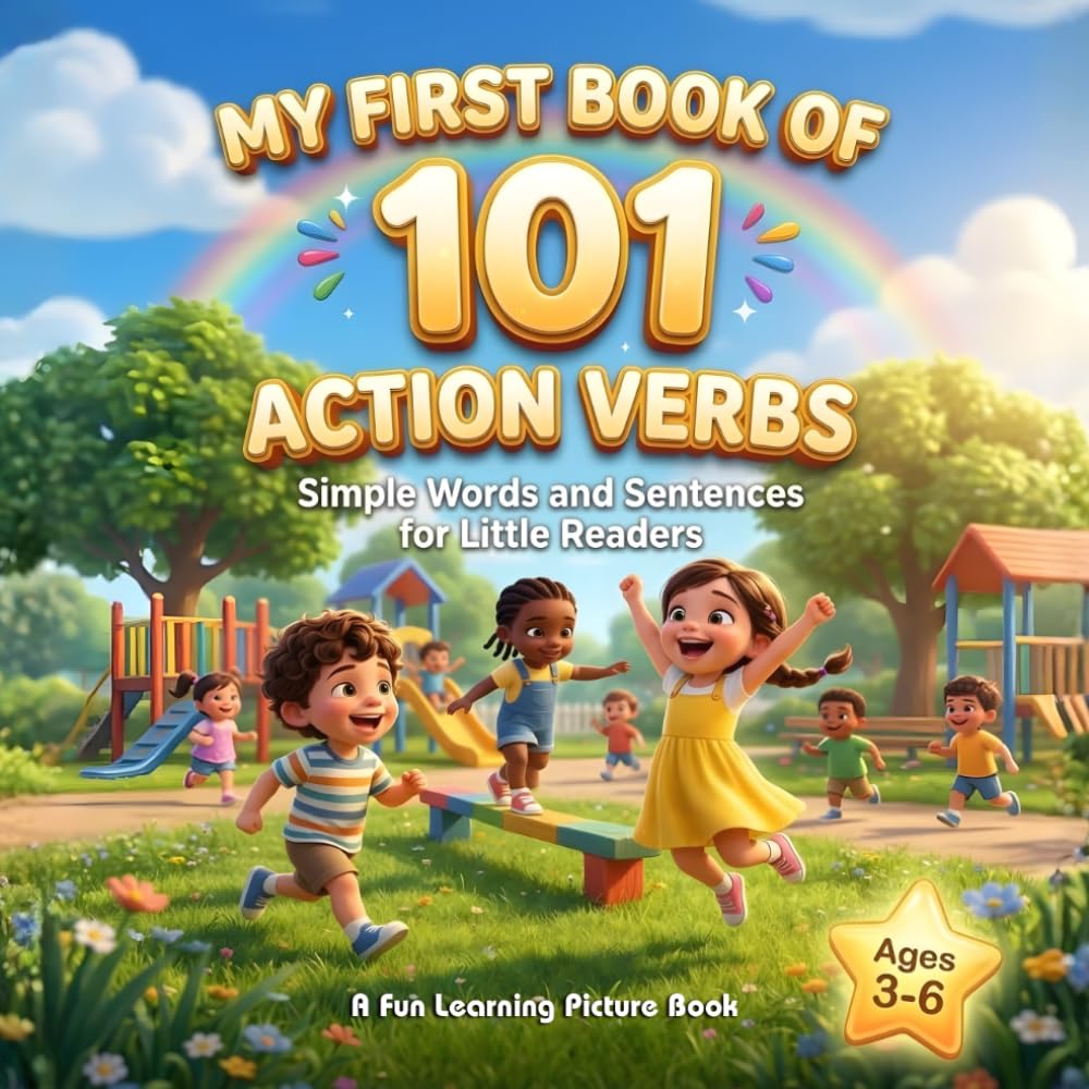 My First Book of 101 Action Verbs: Simple Words and Sentences for Little Readers