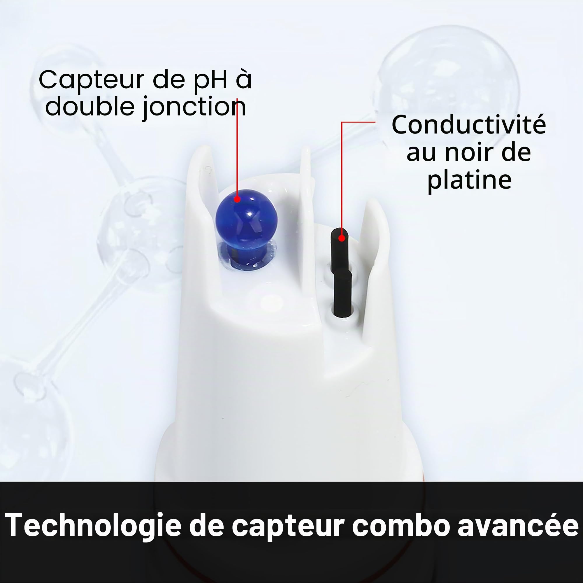 Apera Instruments PC60-Z Testeur de poche intelligent multi-paramètres alimenté par l'application ZenTest Mobile, AI3719