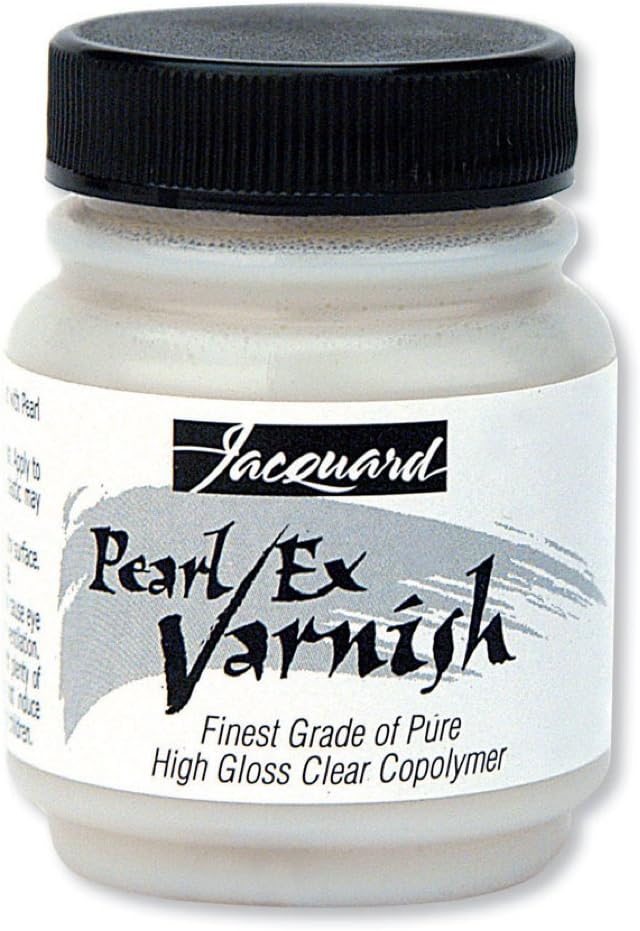 Products Clear -Pearl Ex Varnish, Acrylic, Multicolour, 4.67x4.67x6.4 cm