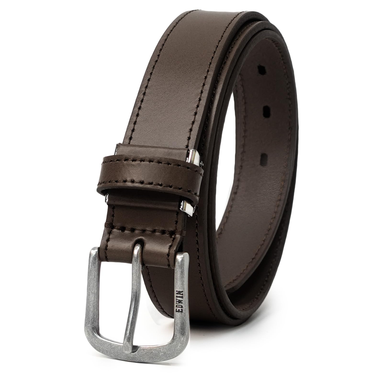 Amazon | ベルト 30mm 116cm シンプル 牛床革 レザー ステッチ