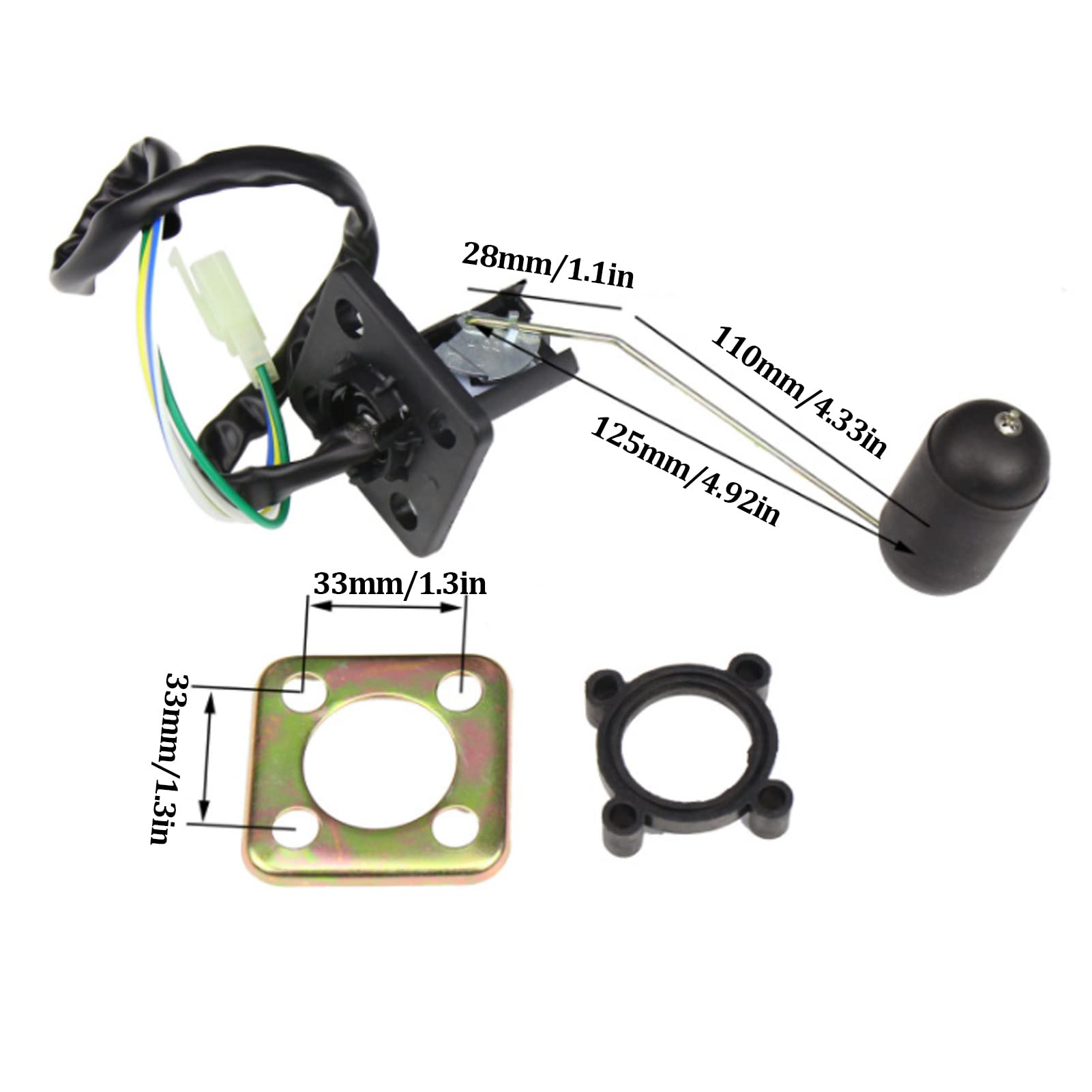 Sensore galleggiante livello olio combustibile serbatoio universale Scooter ciclomotore Dirt Bike ATV parti ricambio sensore indicatore livello benzina per RSZ 125 ZY 125
