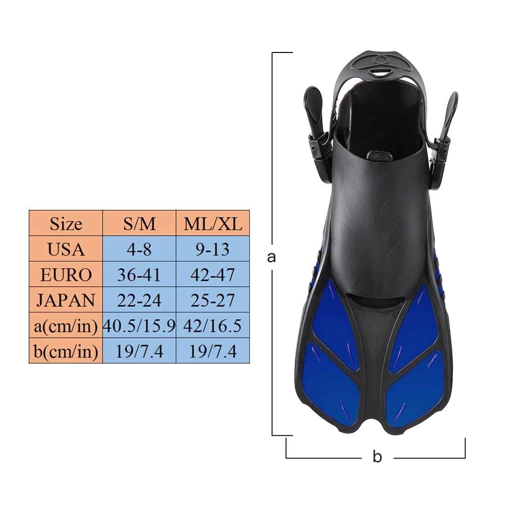 Pinne da Nuoto for Adulti, Pinne galleggianti for Lo Snorkeling, Pinne da addestramento, Attrezzatura for Il Nuoto e Gli Sport Acquatici