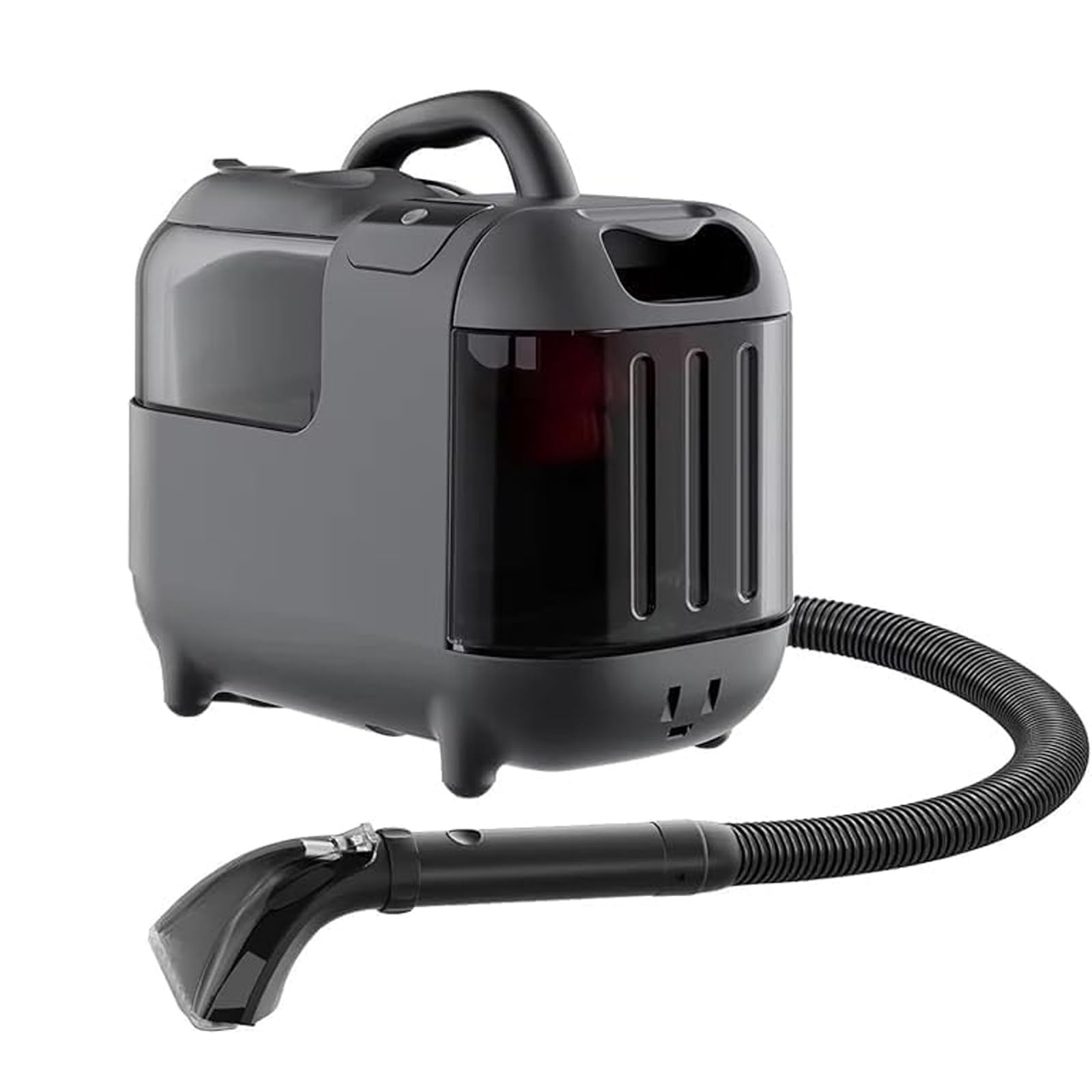 Aspirador Tapicerias con Agua Aspiradora Agua Tapiceria 1800ml Tanque de Agua Sucia 1300ml Tanque de Solución 4.5kg Peso Neto, con Conector, para Auto/Casa, Familias con Mascotas 220V-Grey