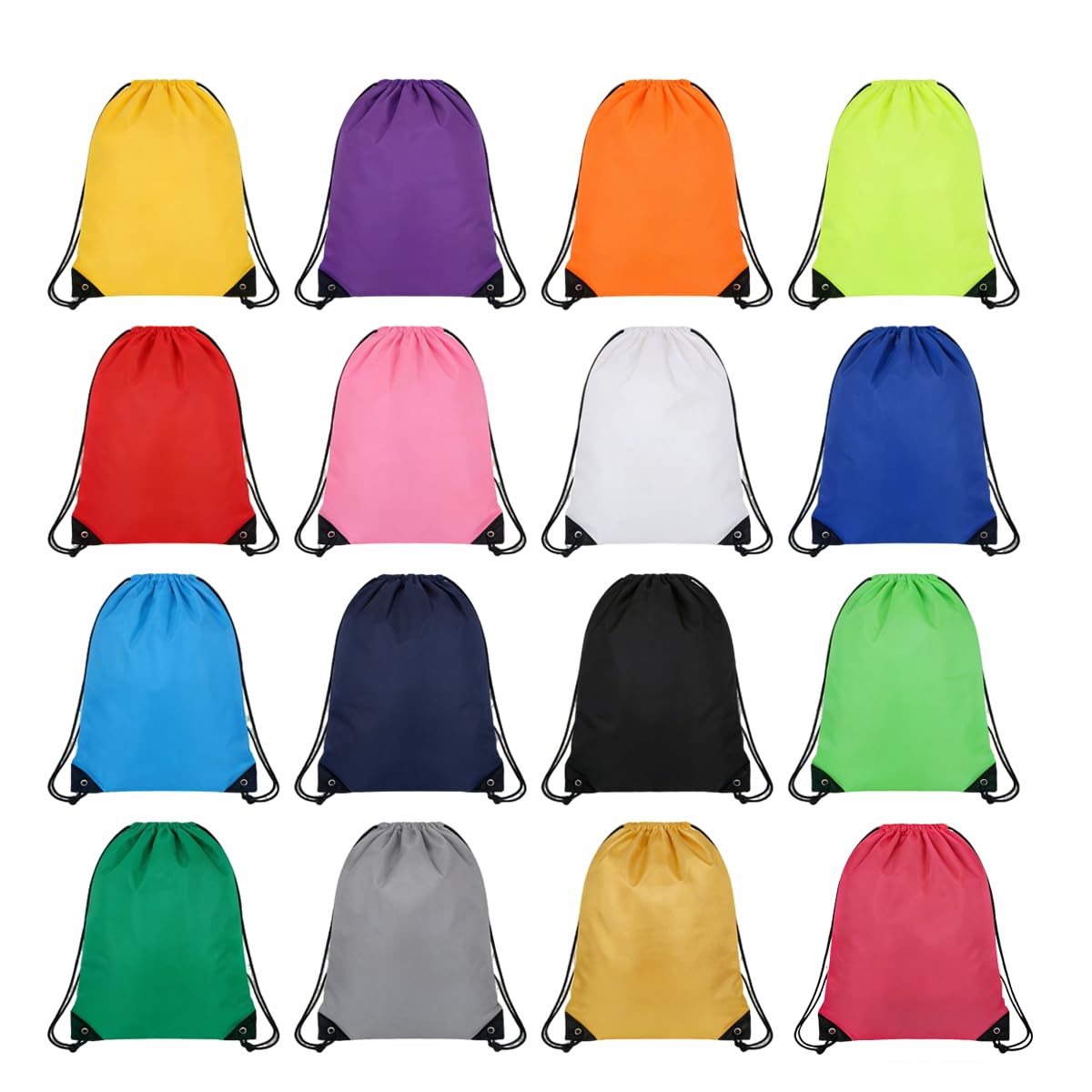 Stycypel 1 mochila con cordón para gimnasio, escuela, viajes, picnic, deportes, almacenamiento de playa para niñas y niños, multicolor, M, Bolsas con cordón