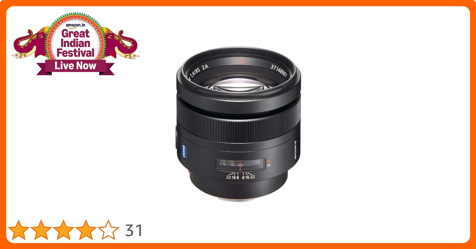 SONY Planar T＊ 85mm F1.4 SAL85F14Z Amazon.com : Sony SAL-85F14Z 85mm f1.4 Carl Zeiss Planar T