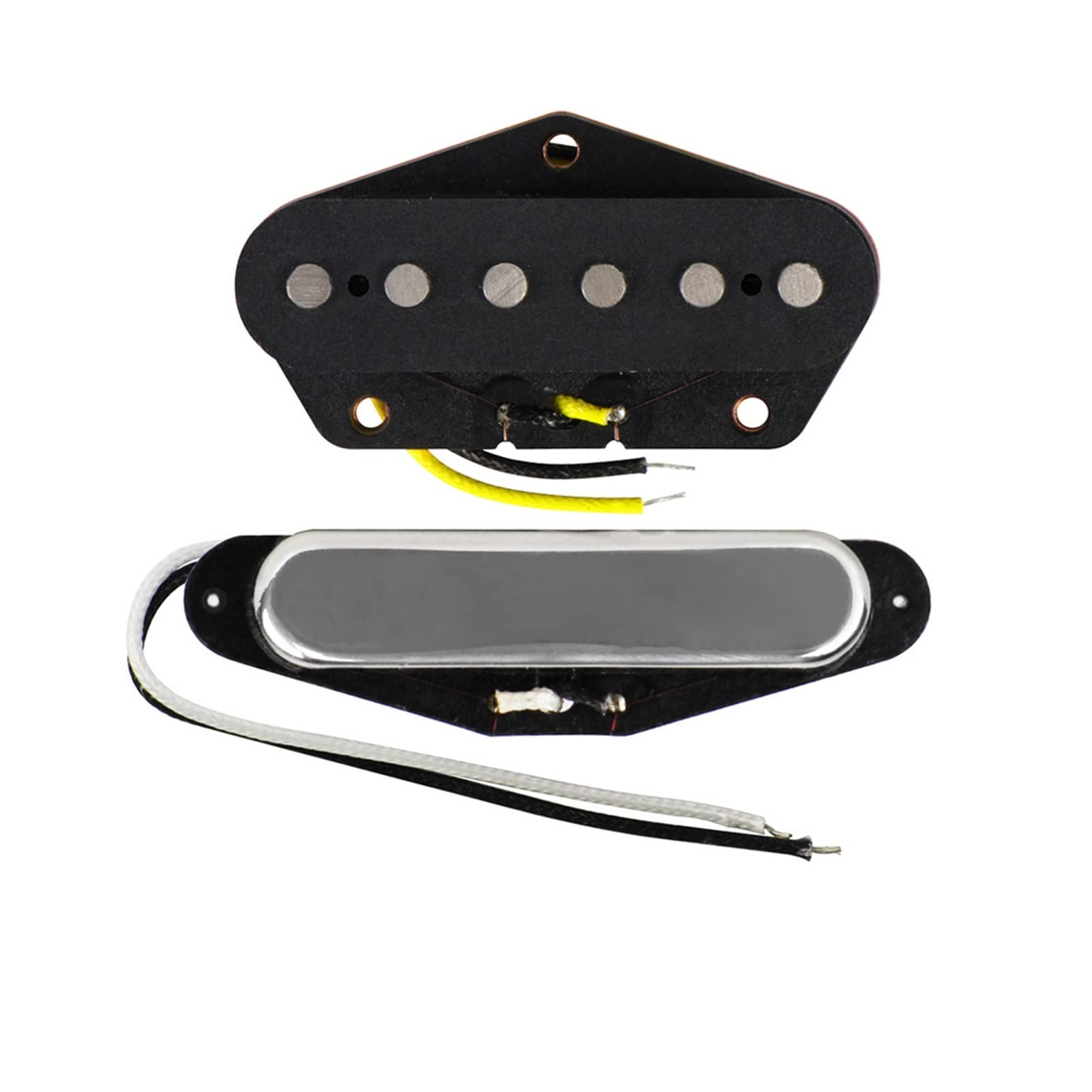 Zestaw odbioru Alnico 5. Tl. Odbiór Zestaw Szyi I Mostu Gitara Elektryczna Pickups Black Chrome Colors Wybierz (Color : Chrome)