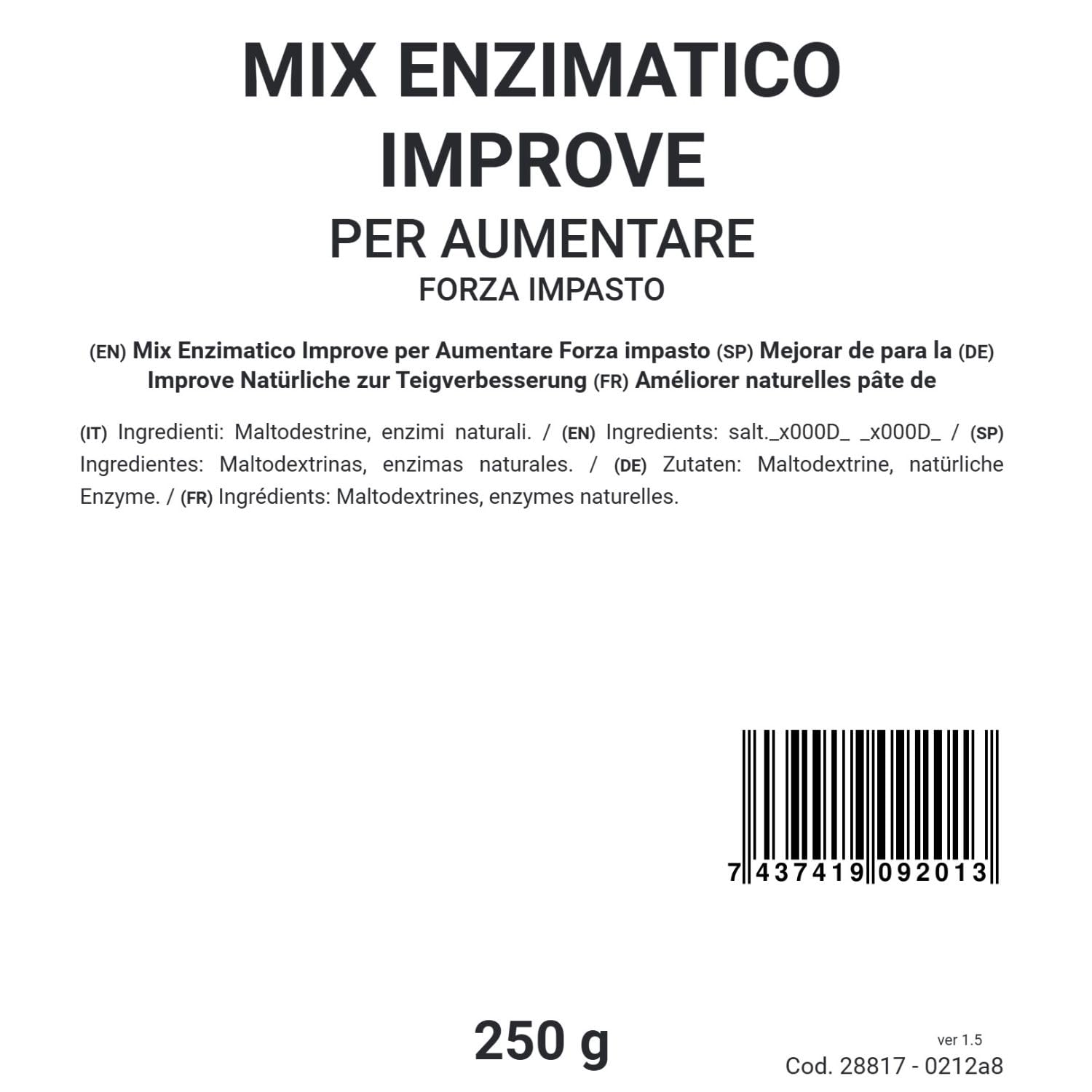 MikroTecnici Mezcla de Enzimas Naturales para Masa 250g