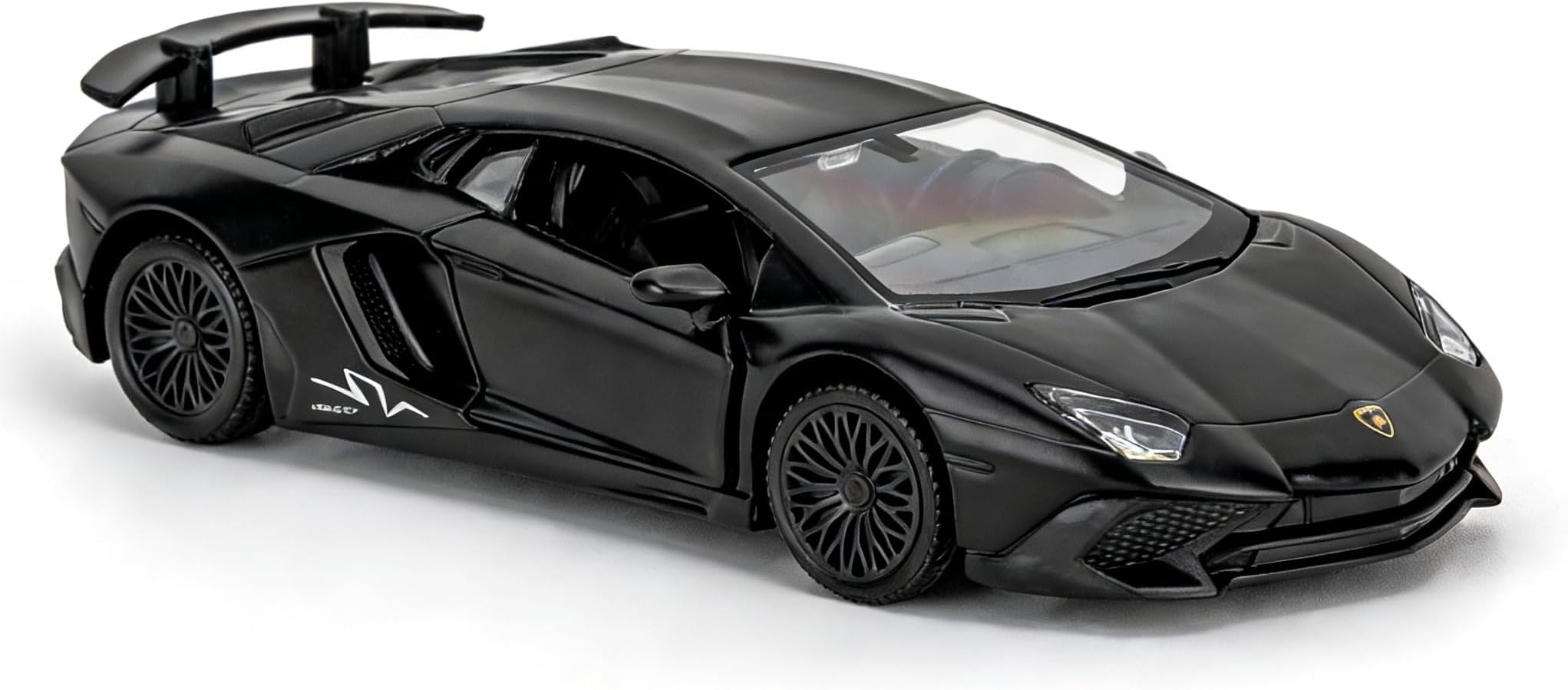 TGRCM-CZ 1/36 Scale Lamborghini Aventador LP770-4 Casting Car Model, Zinc Alloy Toy Pull Back Vehicles Toy Car for Toddlers Kids Boys Girls Gift (Black)