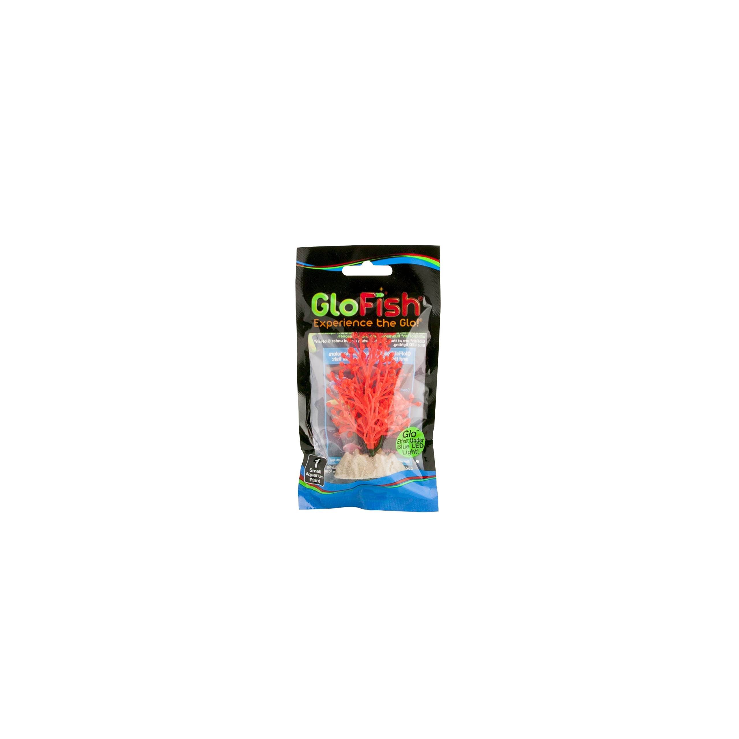 GloFishSmall Fluorescent Plant for Aquarium Decoration, Orange