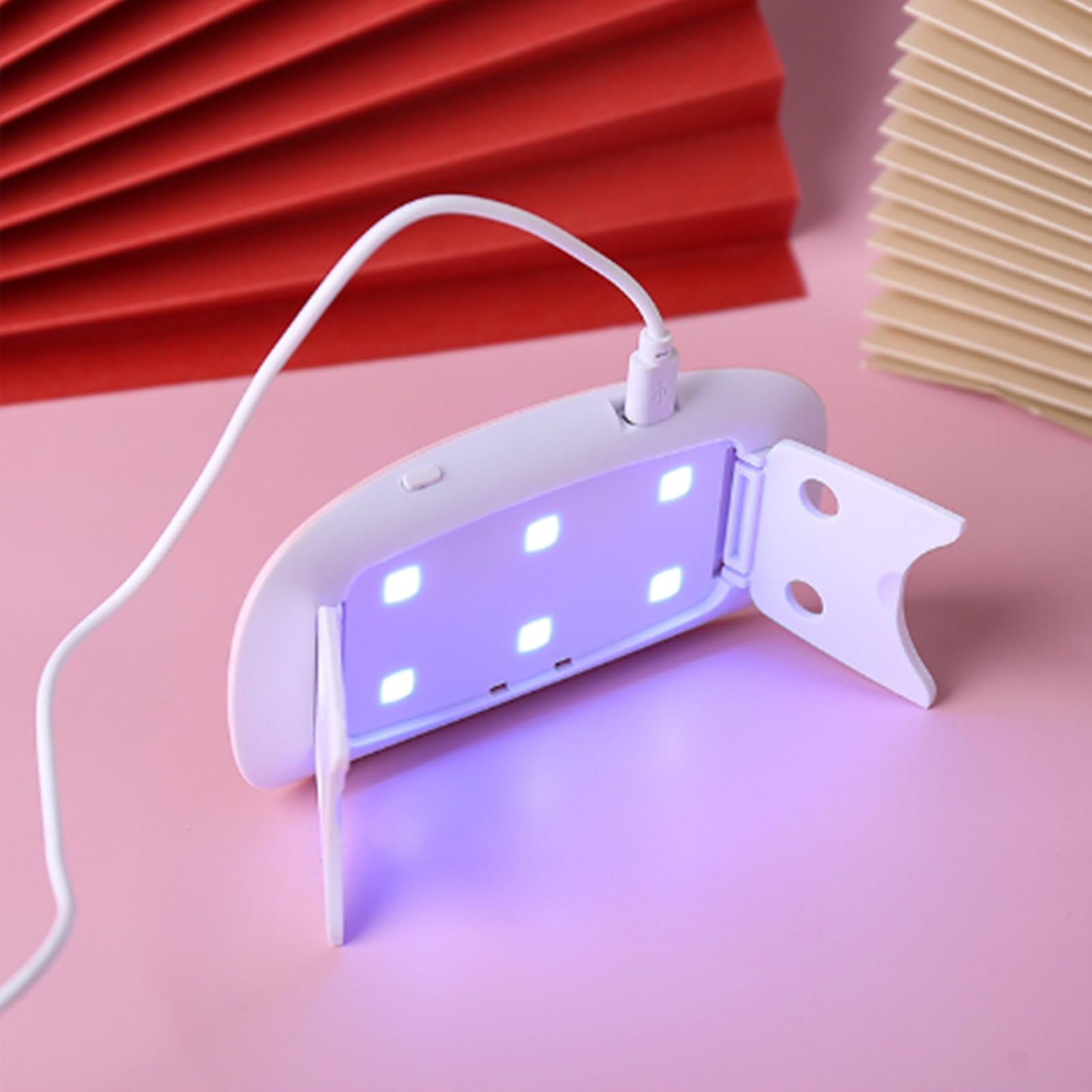 Lampa utwardzana żywicą UV, 36 W, 12 LED, składany stojak, zasilanie USB, wydajne rezultaty utwardzania