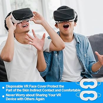 バーチャルビューティ 2020 Amazon.com: zxbaers VR Face Cover, Disposable VR Face Mask