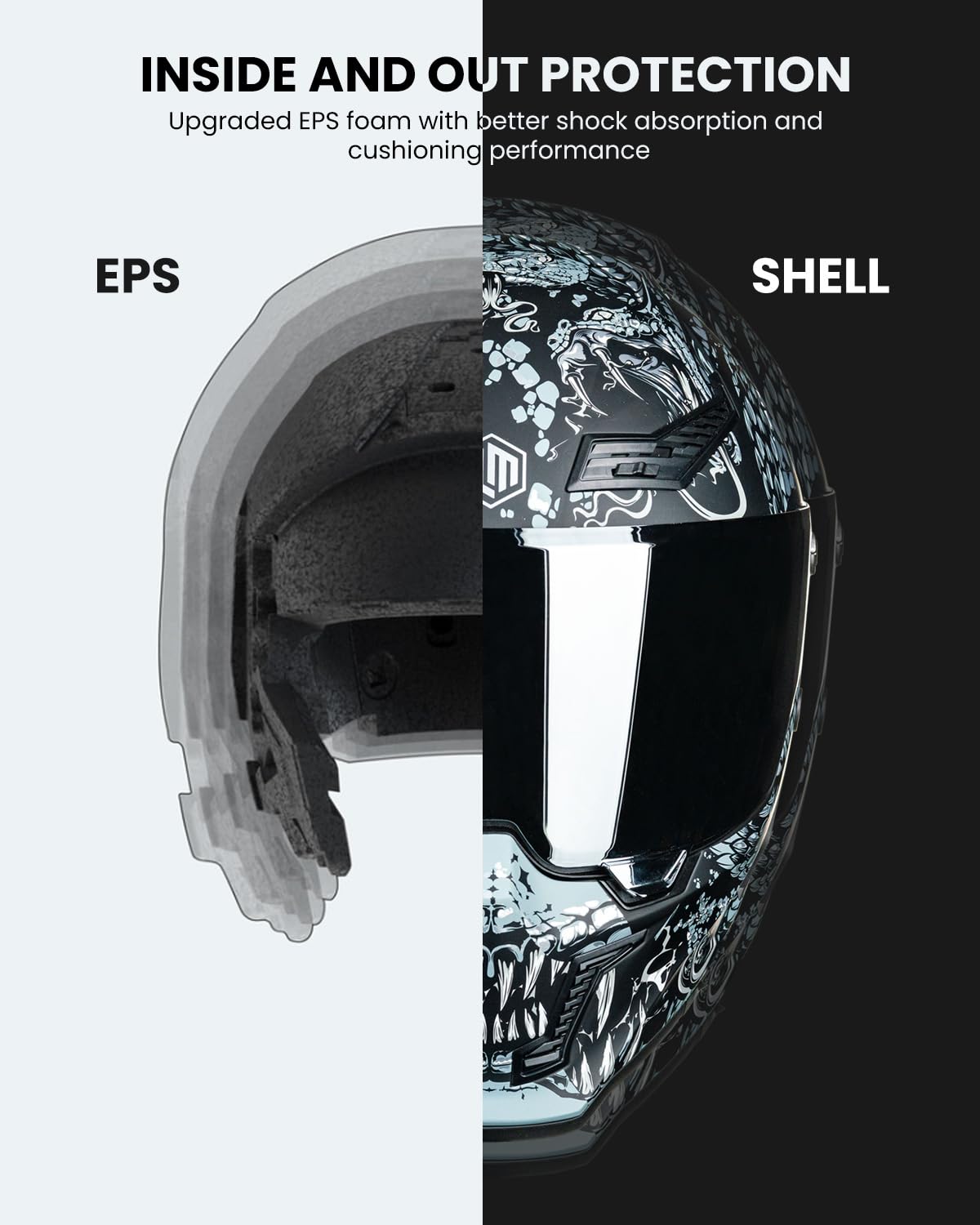 Amazon.com: ILM Motorcycle Helmets for Adult Men Women Full Face DOT ECE Powersports Dual Visor Street Racing Helmet with Pinlock Cascos para Motos Model MF509 (Mythology Silver, M) : Automotive Amazon.com: ILM Motorcycle Helmets for Adult Men Women Full Face DOT ECE Powersports Dual Visor Street Racing Helmet with Pinlock Cascos para Motos Model MF509 (Mythology Silver, M) : Automotive