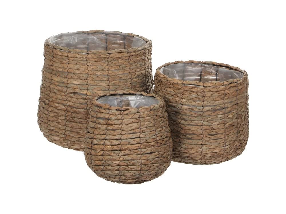 Woodlodge Products Small Sencha Woven Hanging Basket - Natural Hanging Basket for Indoor Plants