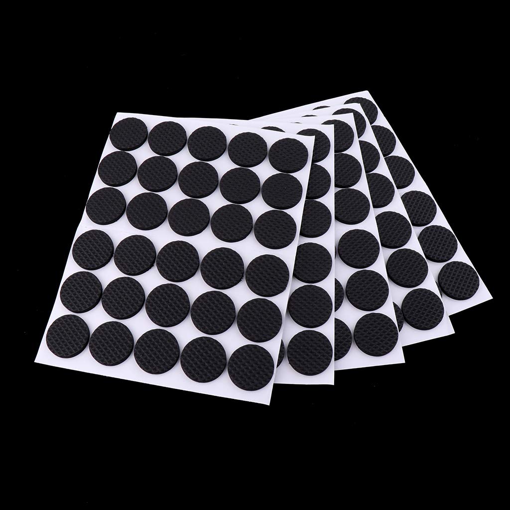 Juego de 10 hojas de fieltro para sillas, muebles, protector de suelo, 28 x 28 mm, círculo