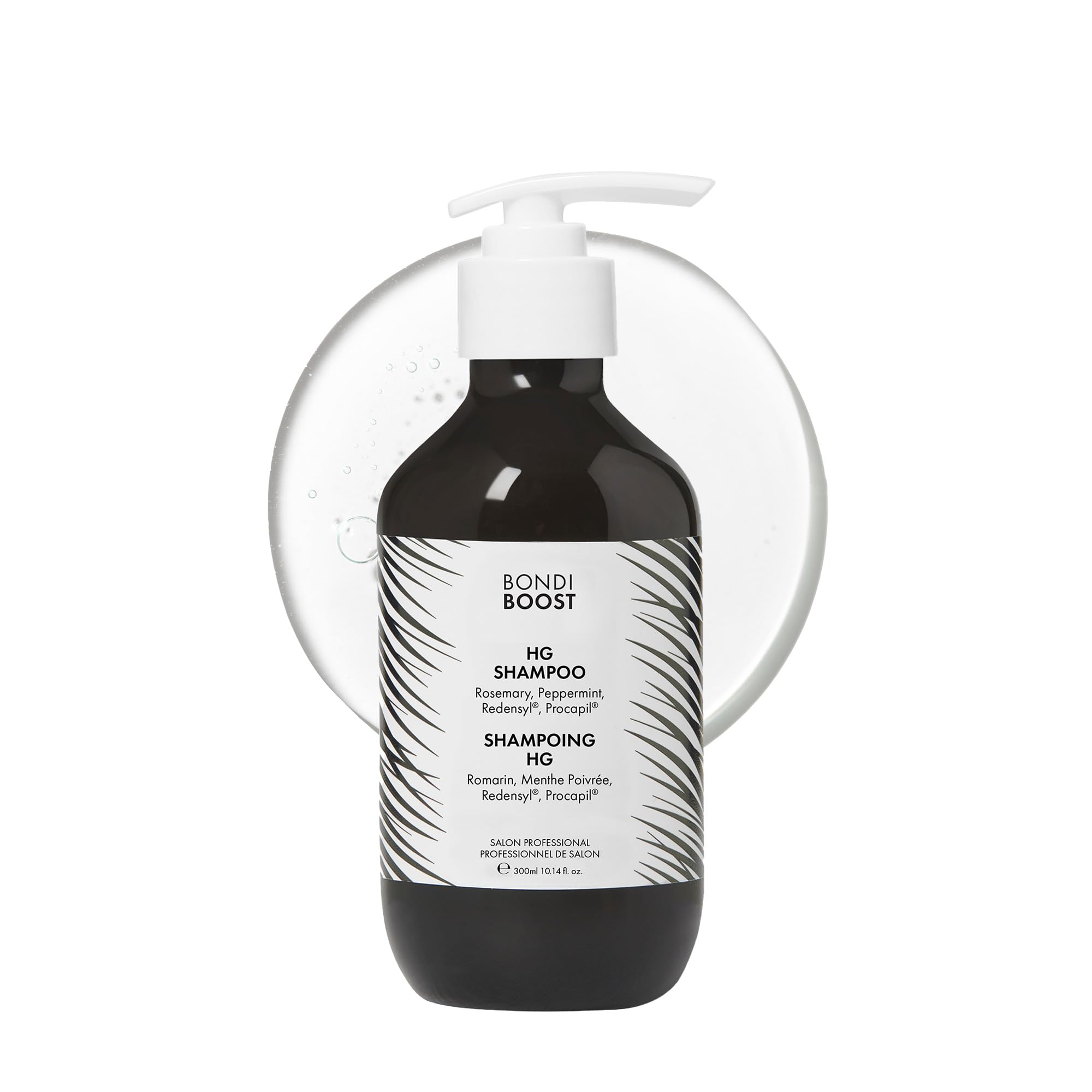 BondiBoost HG Anti-Thinning Shampoo - Sulphate-Free, Aloe-Based Formula with Rosemary for Fuller, Thicker-Looking Hair Vegan & Cruelty-Free, 300ml