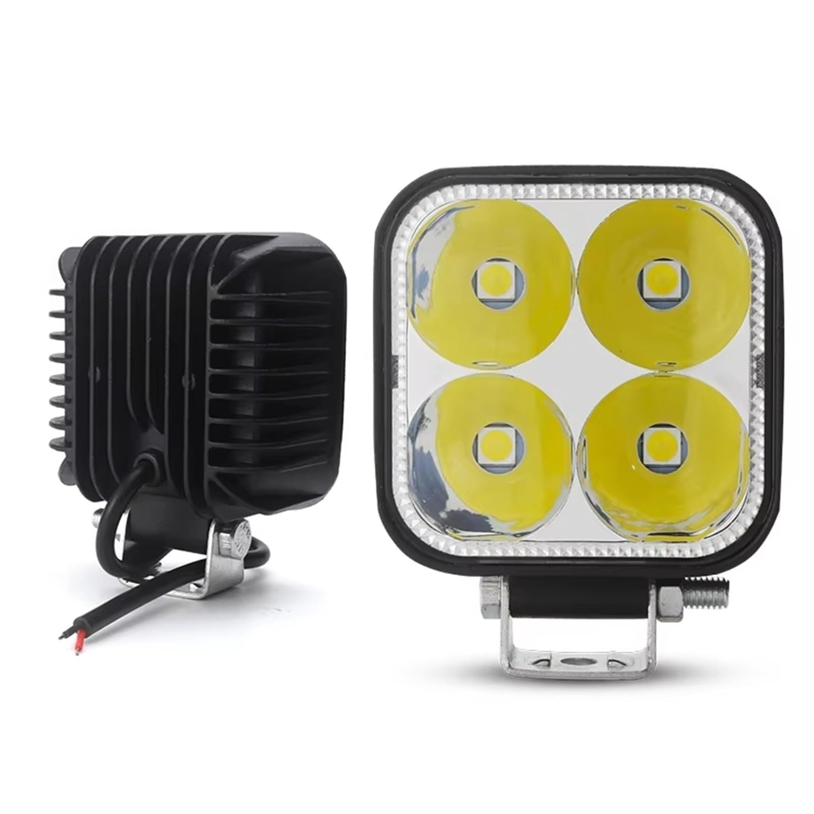 Faro Faro Lavoro Barra LED Auto | Per Camion ATV 4 I 4000LM Fuori Strada 12V 24V Lampada Fendinebbia Automatica Faretto Trattore 4x4(4 Piece)