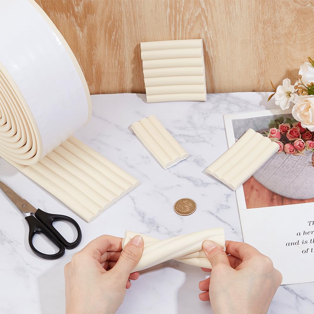 Almohadillas adhesivas antideslizantes de 5 m, 80 mm de ancho, 8 mm de grosor, y almohadillas de mesa para el hogar, a prueba de niños, evita resbalones y caídas
