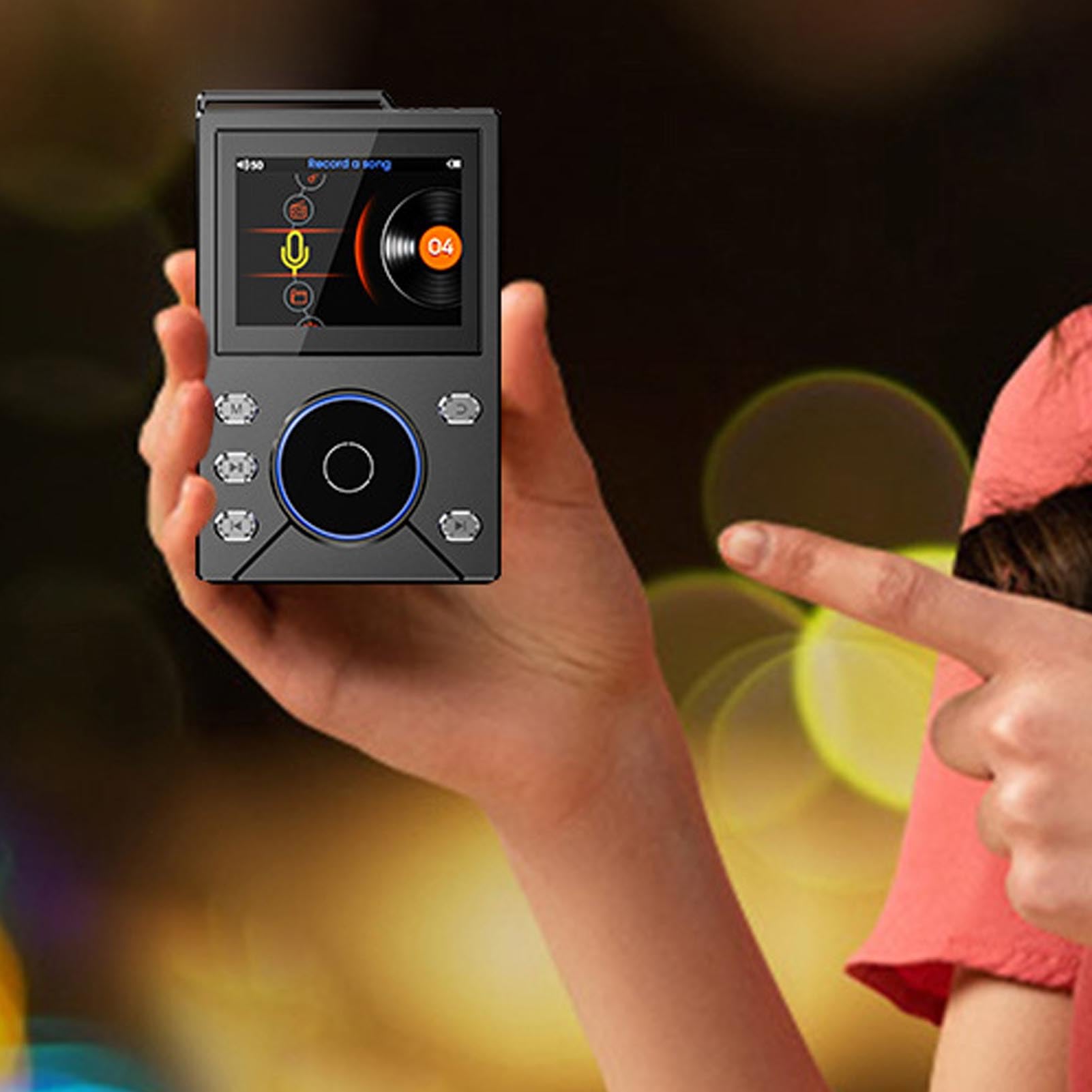Cocoarm Lettore MP3 HiFi Lettore Audio Digitale in Lega di Zinco 16 GB Bluetooth 5.4 DSD FLAC Riproduzione Senza Perdita di Audio 20 Ore per Audiofili Auto da Viaggio e Ascolto Domestico (Scheda di