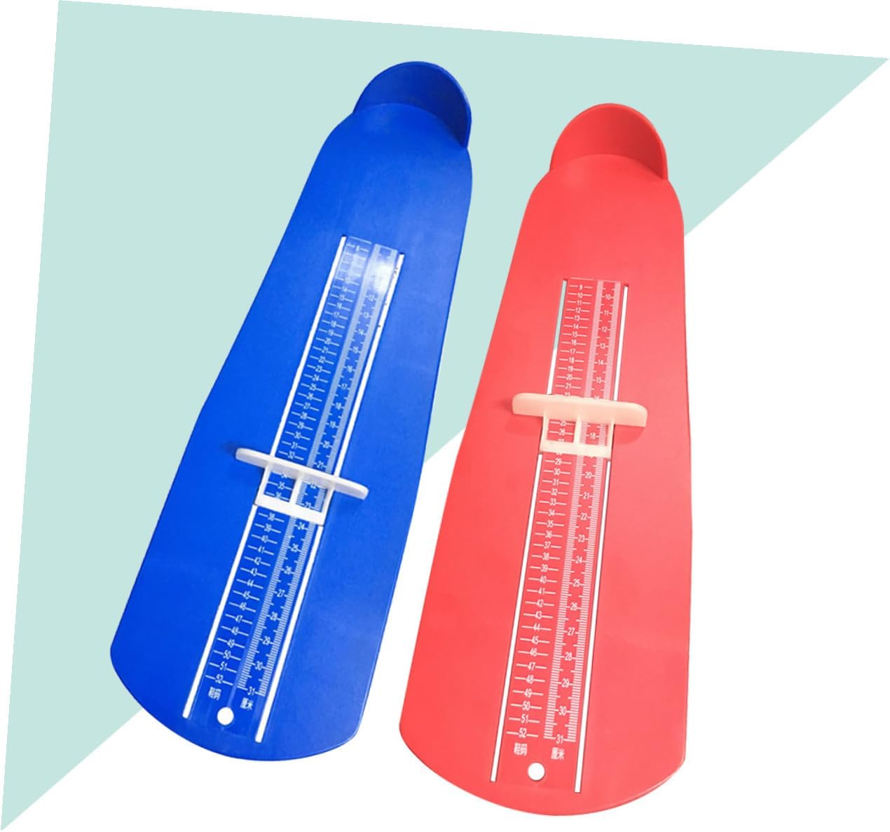 Foot Sizer Measuring Device for Adults Kids, Red Plastic