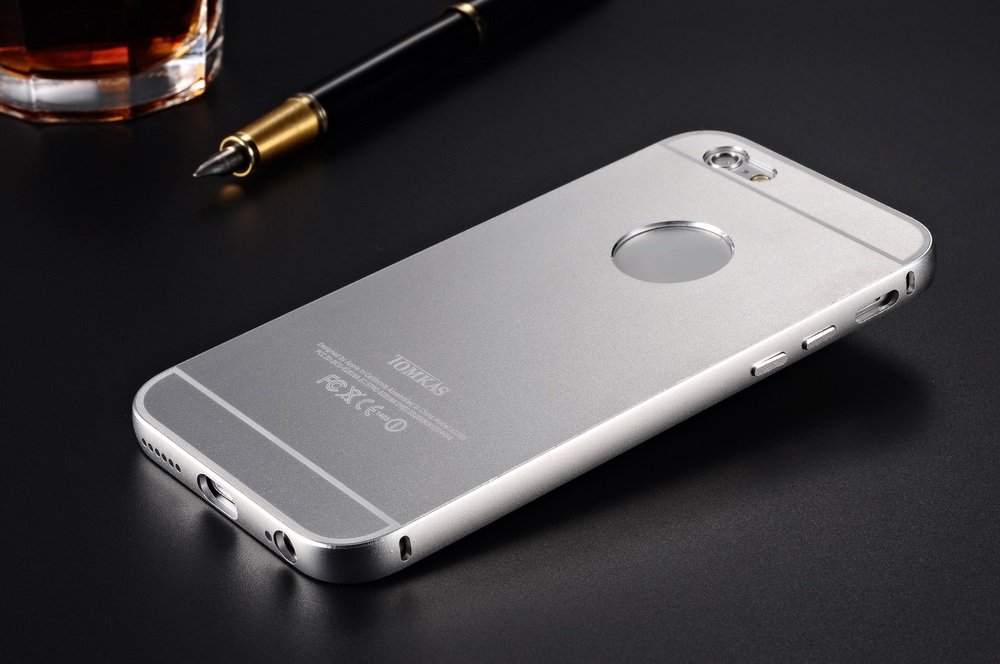 iPhone 6 & 6S :2016 Full metal ultra thin aluminium case for iphone 6 & 6S (Silver)