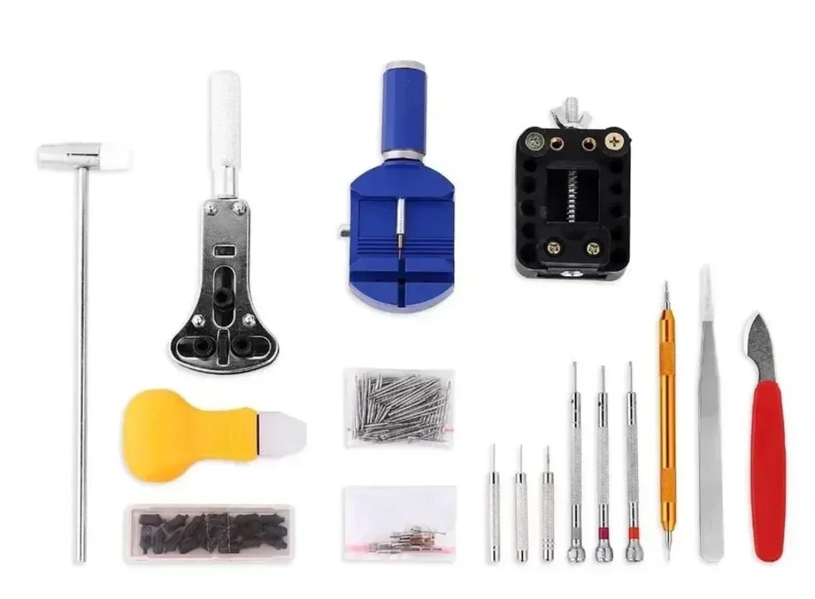 Kit De ReparacióN De Relojes 147 unids/set de herramientas for reparar relojes, mantenimiento de relojes, ajuste de correas de reloj, reemplazo de baterías, desmontaje e instalación Para ReparacióN De