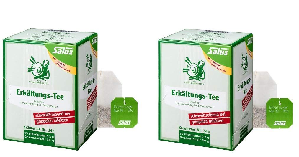 Salus Erkältungs-Tee Nr. 34 a – Bio, 2 x 15 Filterbeutel à 2 g