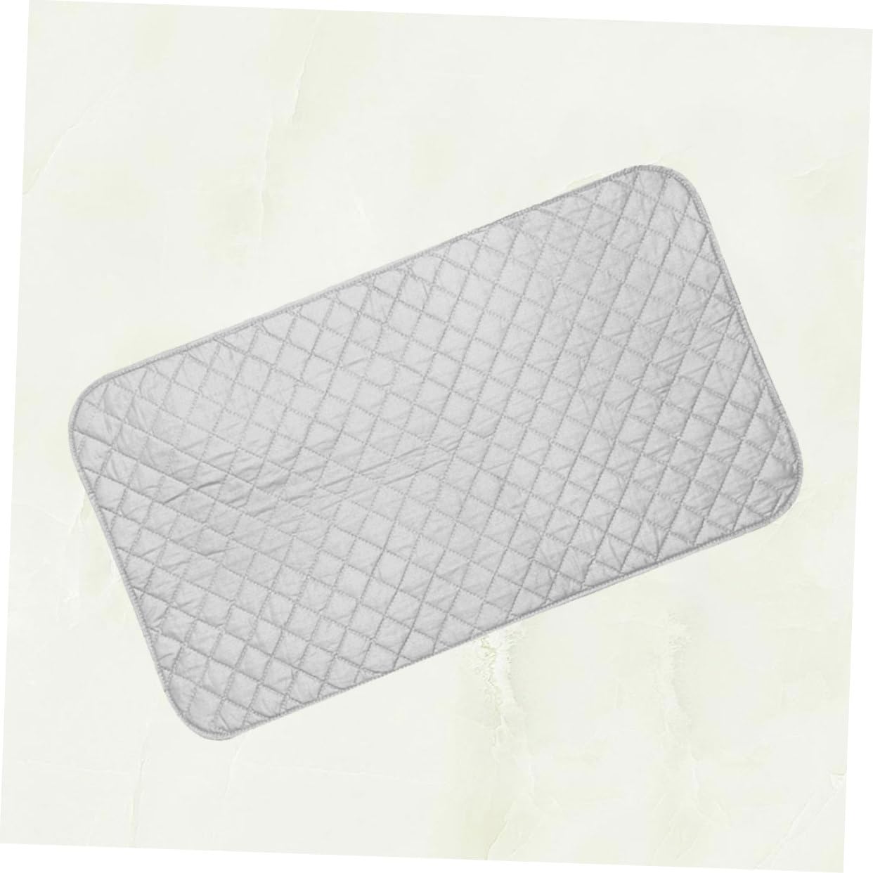 Tappetino da Stiro Antiscivolo in Cotone Argento 55x120cm | Resistente alle Alte Temperature, Pieghevole e Portatile, per Riporre Ferro Caldo, Uso su Ripiani