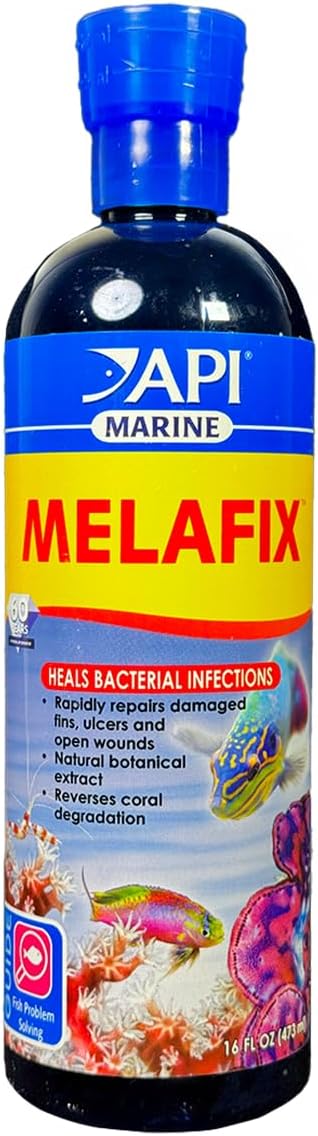 API MARINE MELAFIX Saltwater Fish and Coral Bacterial Infection Remedy 16-Ounce Bottle (311D)