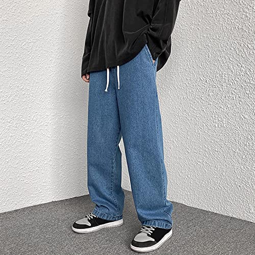 Baggy Jeans for Men 2025 Casual Fashion Wide Leg Denim Pants Oversize Vintage Skateboard Skater Dance Pants4