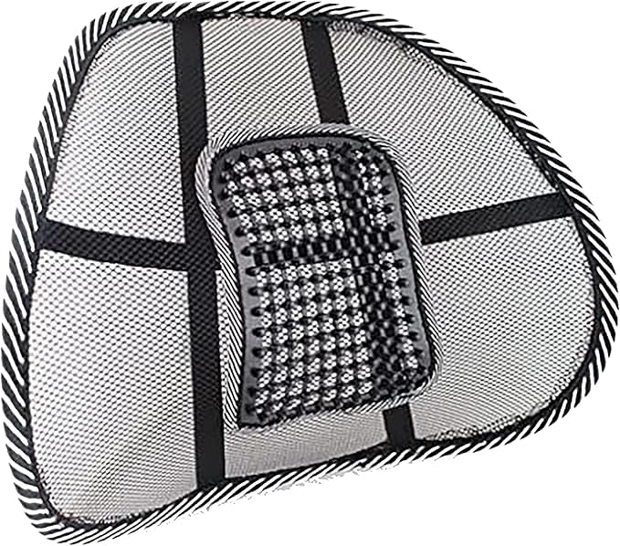 Parence.- Support Lombaire Ergonomique - Coussin de Soutien pour Chaise et Siège de Voiture - Soulagement des Lombaires et Amélioration de la Posture - Léger et Facile à Transporter - 43x41 cm