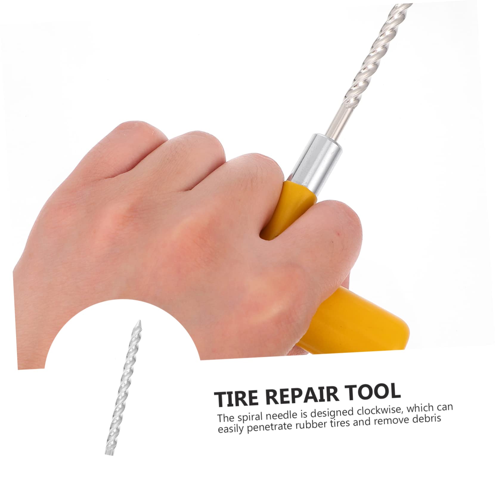 Zerodeko 100 Stück Autoreifen Reparaturset aus Stahl Gummi und Aluminiumlegierung Tragbar und Leicht für Schnelle Reifenreparatur Unterwegs