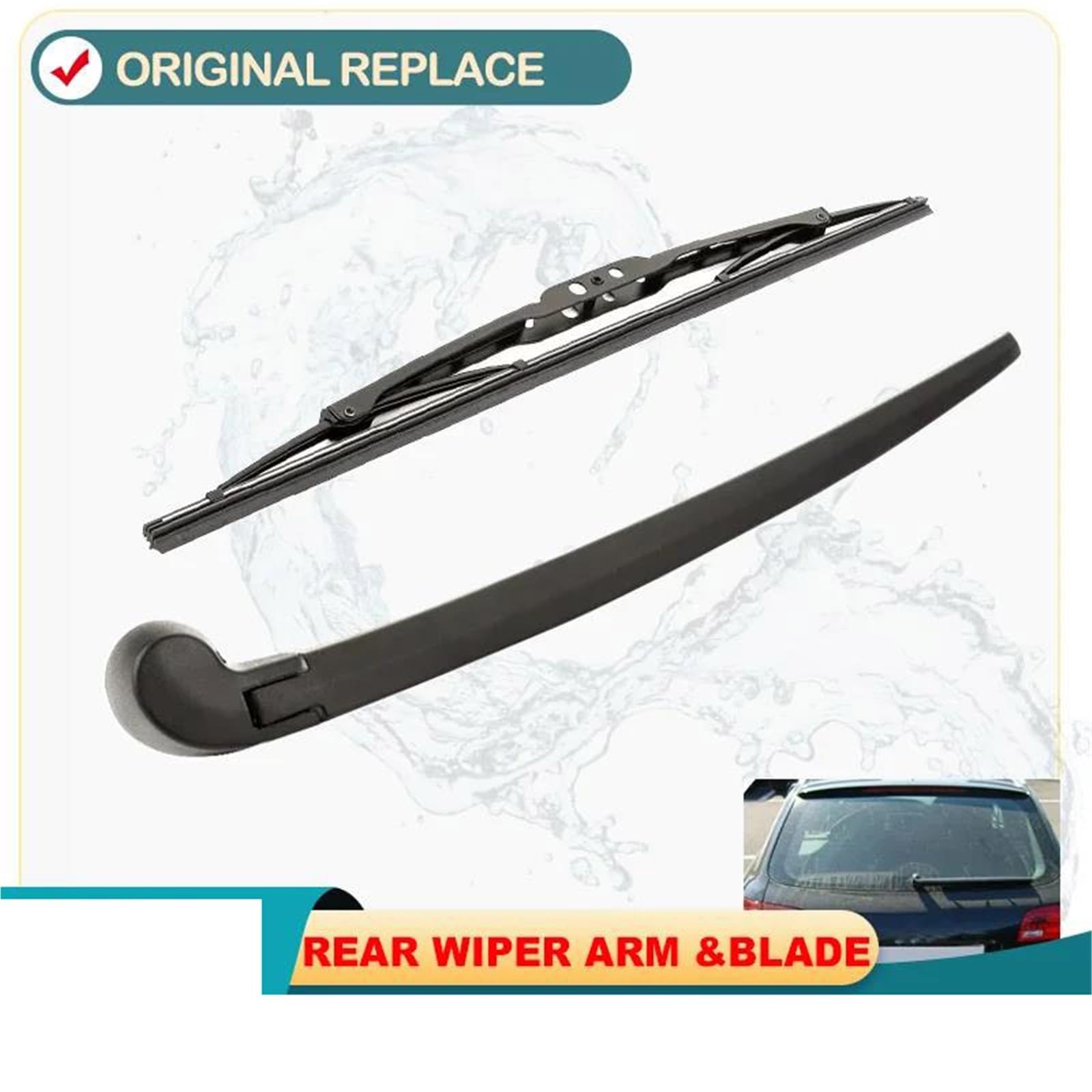 Kit Set Braccio E Spazzola Tergicristallo Posteriore da 14" per A&UDI A4 B6 B7 S4 2001-2008 2002 2003 2004 2005 Parabrezza Lunotto Posteriore Tergicristallo