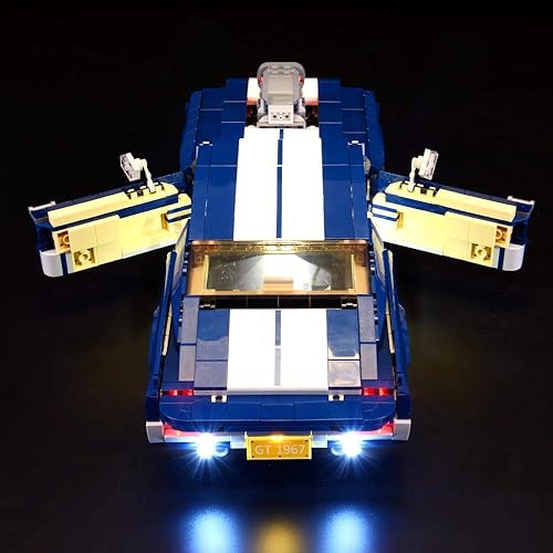 Miniatura 4 de BRIKSMAX Kit de iluminación LED para Ford Mustang, compatible con el modelo de bloques de construcción Lego 10265, no incluye el juego de Lego