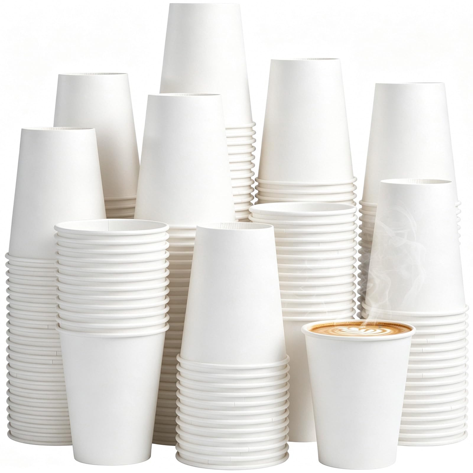 SIUQ 240 Pack 12 oz Disposable Paper Coffee Cups Retro Leak-Proof Sturdy — Amazon image 10