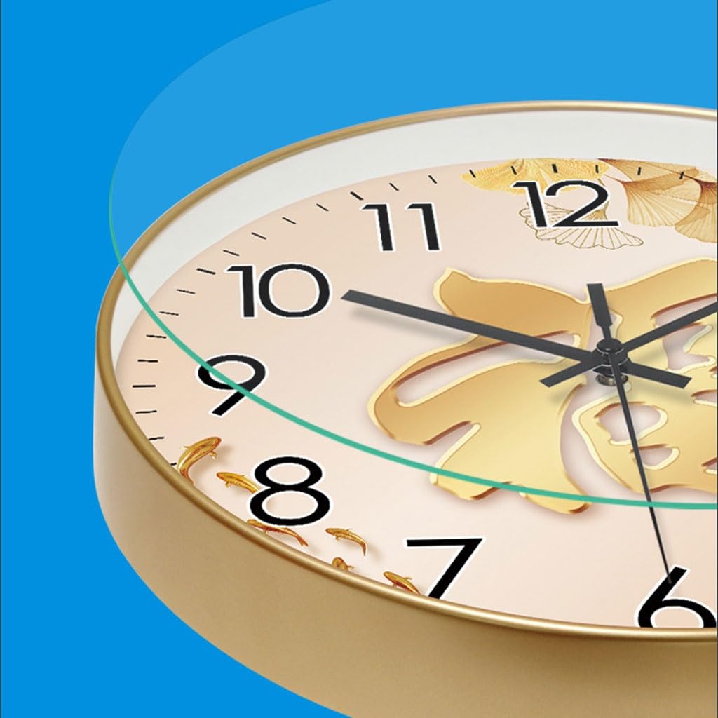 Orologio da parete Home Creativo Benedizione Parola Puntuale Orologio da parete Orologio da soggiorno Orologio da parete Orologio al quarzo silenzioso rotondo Reloj De Pared(B)