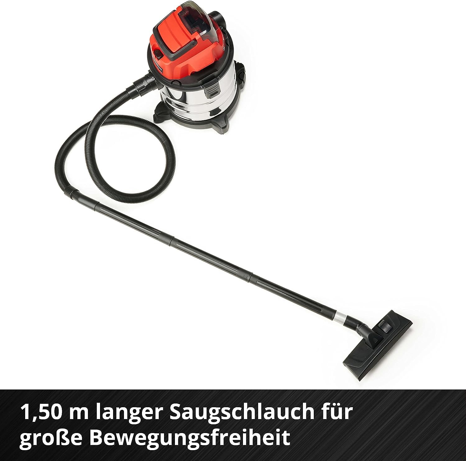 Einhell Akku-Nass-Trockensauger TC-VC 18/20 Li S-Solo Power X-Change 18 V 20 L Edelstahlbehälter