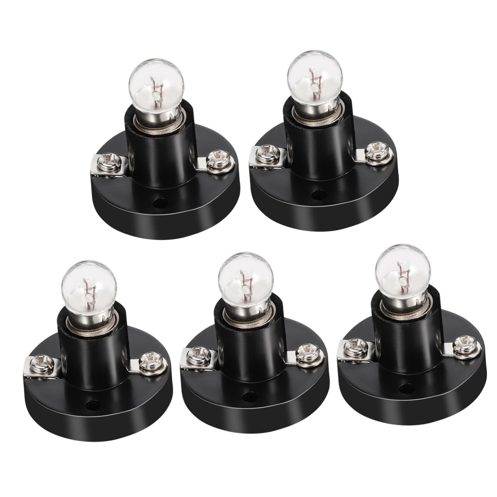 ibasenice 5Pcs Bulb and Physics Experiment Light Holder School Teaching Instruments for Electricity Demonstrations for Circuit Projects