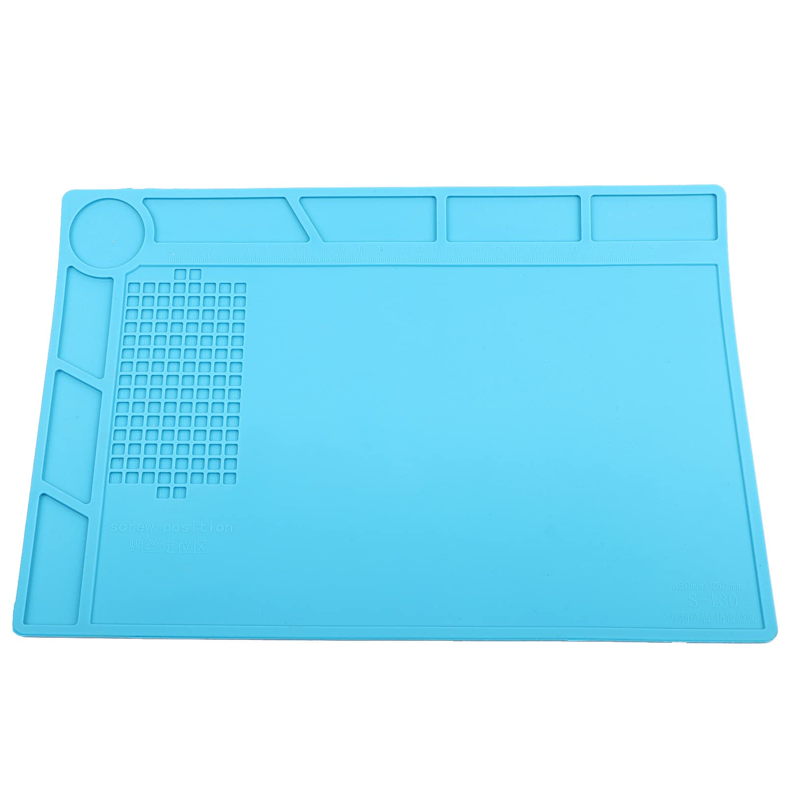 Soldering Mat, High Temperature Resistance Watch Repair Pad, Rubber Soldering Station Mat Anti Static, for Repair Phones, Cameras, and Watches etc Small Electronic Products 13.8 x 9.8in