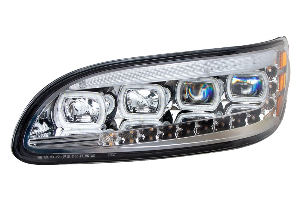 Amazon | United Pacific 35841 クロム クアッドLED ヘッドライト LED