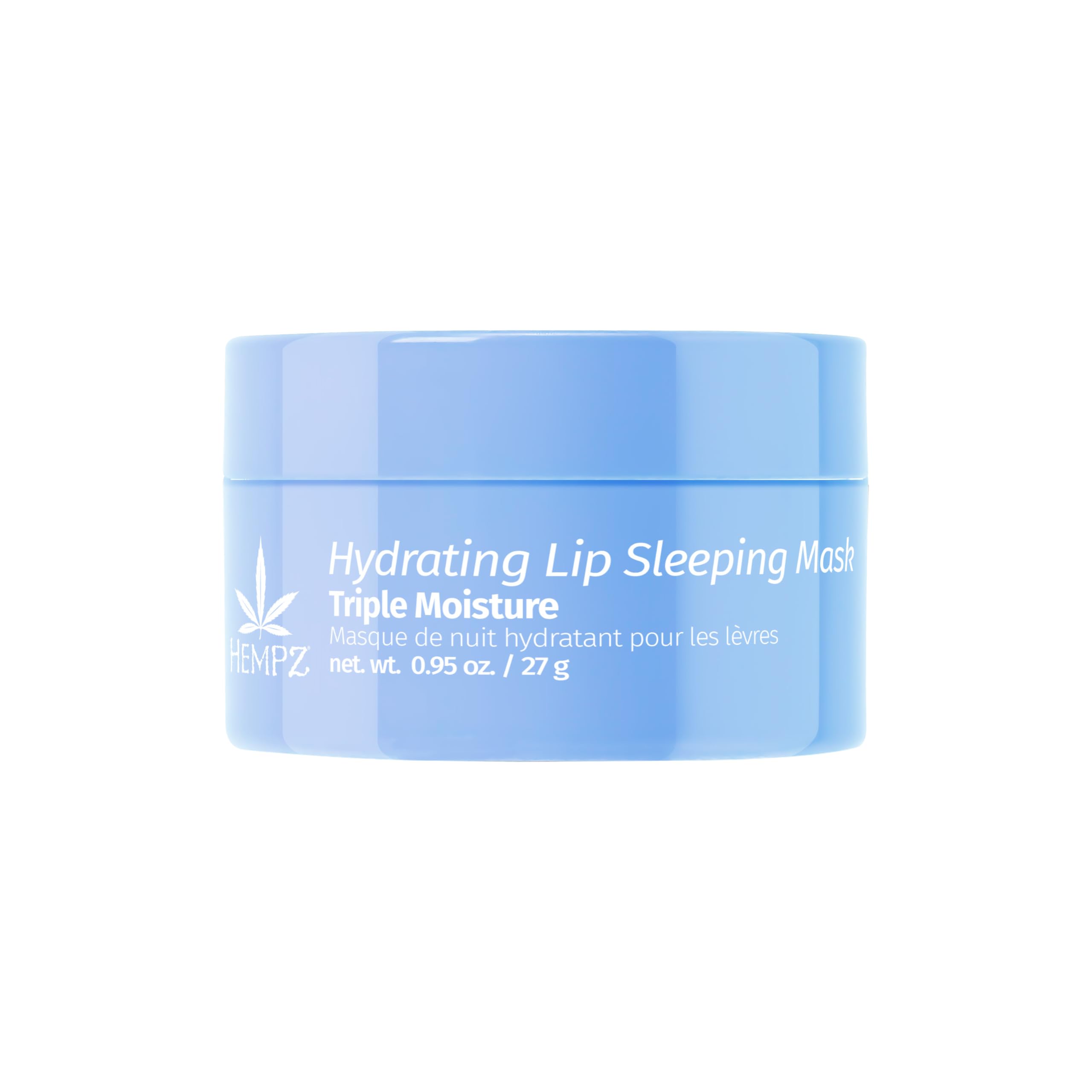 Hempz Hydrating Lip Sleeping Mask - Triple Moisture Fresh Citrus (.95 Oz.) | Overnight Hydrating Lip Balm for Dry Lips, Lip Repair, Chapped Lip