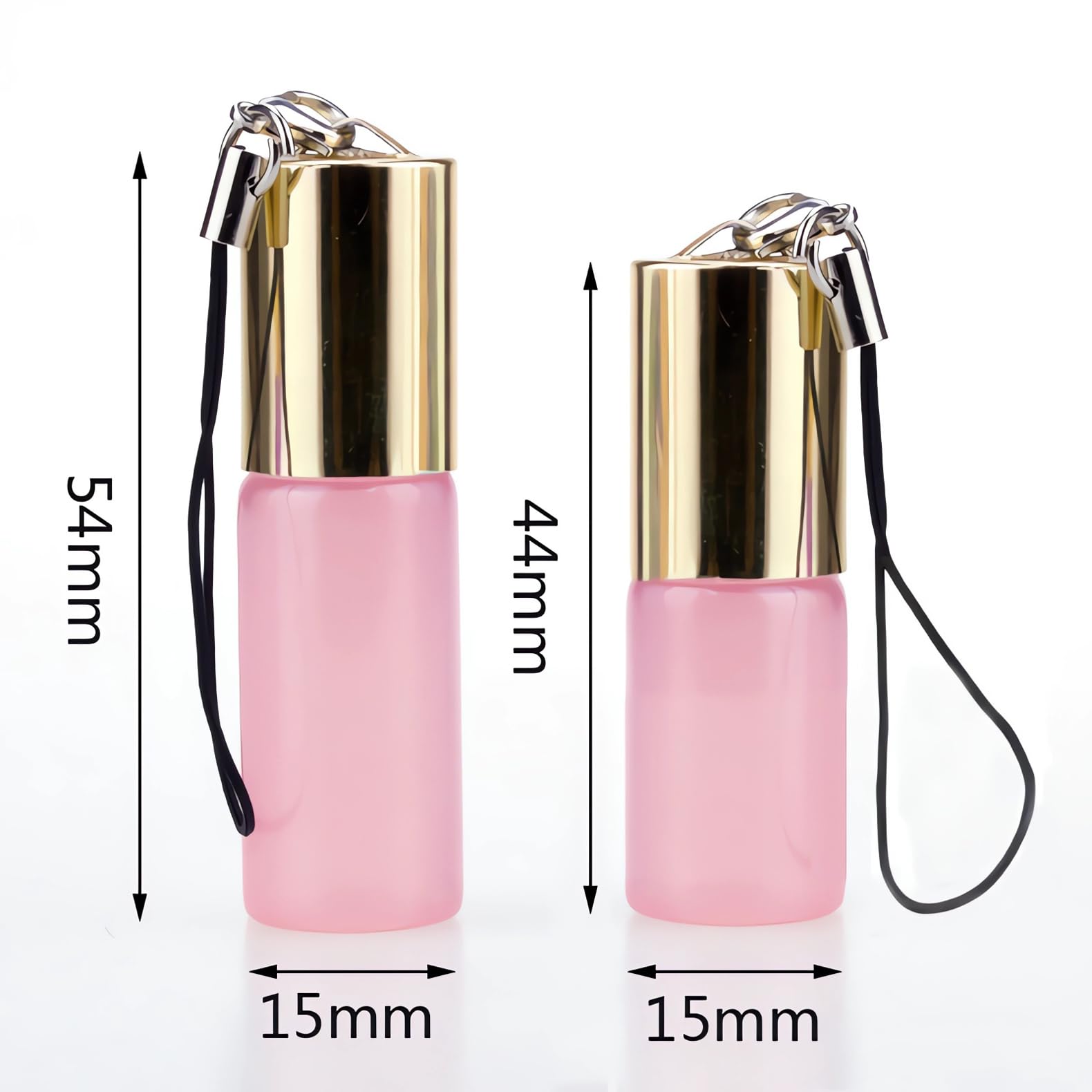 48 pièces 5ml Bianco Flacons Roll-on en Verre Flacon Roller Rechargeable avec Couvercle, pour le parfum Parfums Huiles essentielles