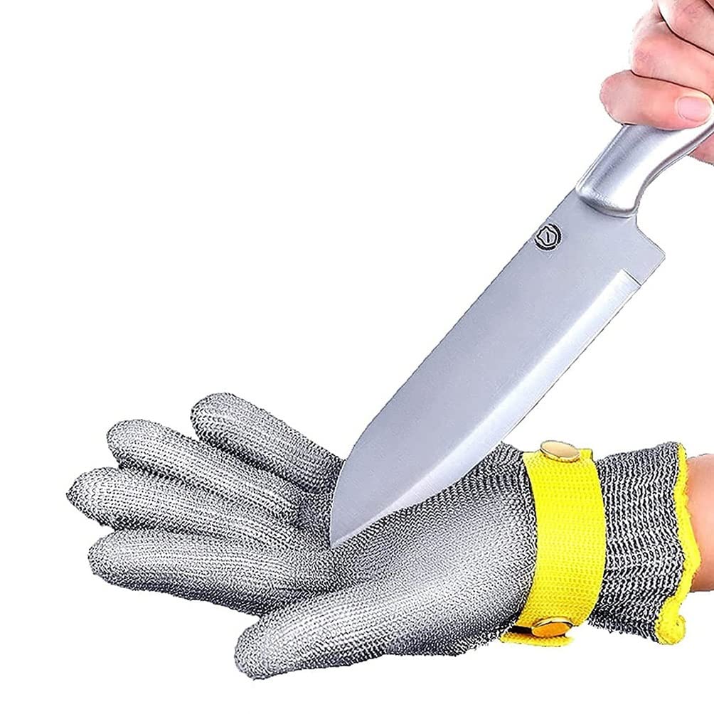 guanti antitaglio, Cucina Ristorante Macello Sicurezza Lavoro Resistente al Taglio(1PCS/L)