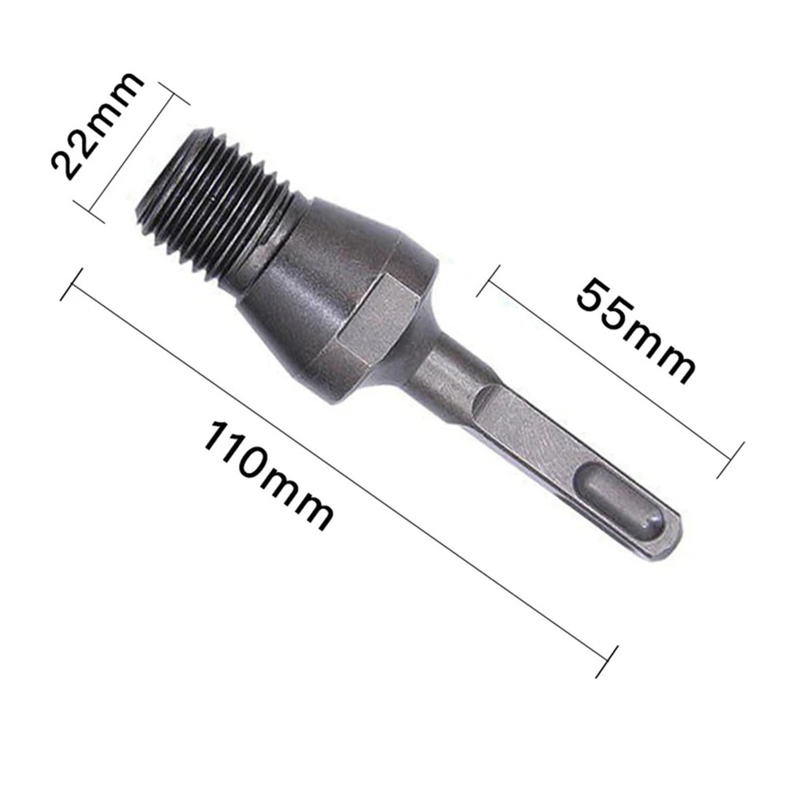 Adapter do wierteł diamentowych M22, uchwyt SDS, wiertło diamentowe do wiercenia na sucho i na mokro, SDS Plus, 1 szt. (SDS plus)