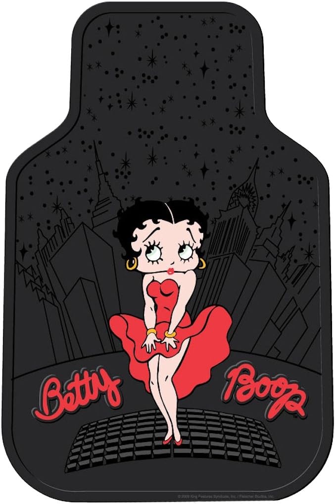 Plasticolor 001422R01 Betty Boop Skyline Universal Fit Car Truck SUV Front Floor Mats Pair